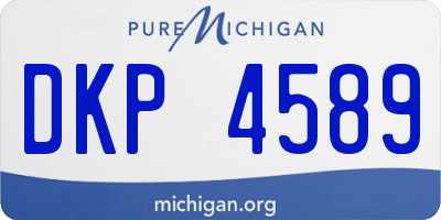 MI license plate DKP4589