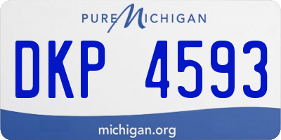 MI license plate DKP4593