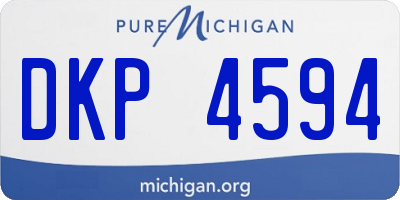 MI license plate DKP4594