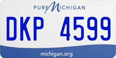 MI license plate DKP4599