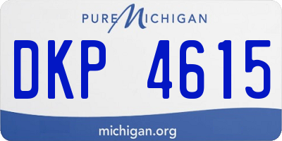 MI license plate DKP4615