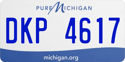 MI license plate DKP4617