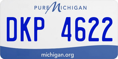 MI license plate DKP4622
