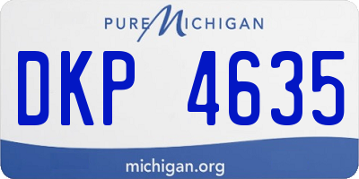 MI license plate DKP4635