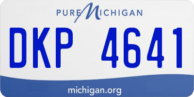 MI license plate DKP4641