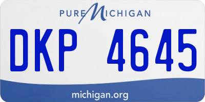 MI license plate DKP4645