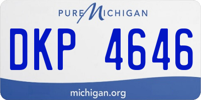 MI license plate DKP4646