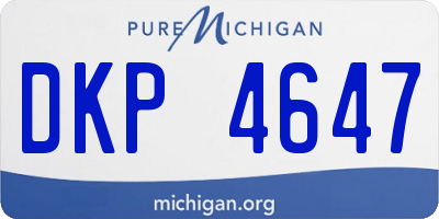 MI license plate DKP4647