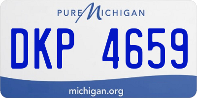 MI license plate DKP4659