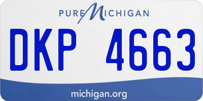 MI license plate DKP4663