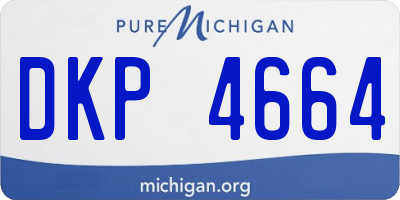 MI license plate DKP4664
