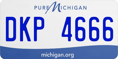 MI license plate DKP4666