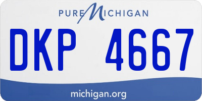 MI license plate DKP4667