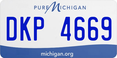 MI license plate DKP4669