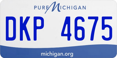 MI license plate DKP4675
