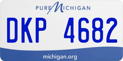 MI license plate DKP4682
