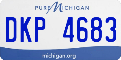 MI license plate DKP4683