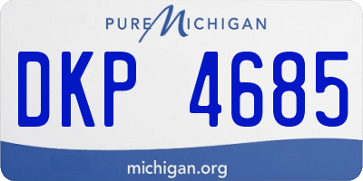 MI license plate DKP4685