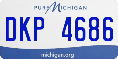 MI license plate DKP4686