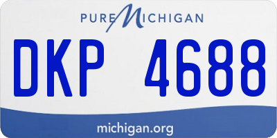MI license plate DKP4688