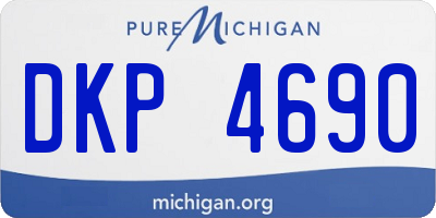 MI license plate DKP4690
