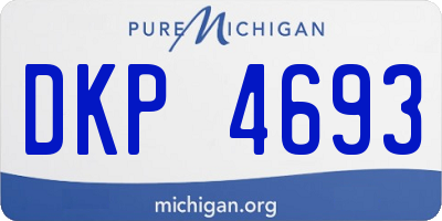 MI license plate DKP4693
