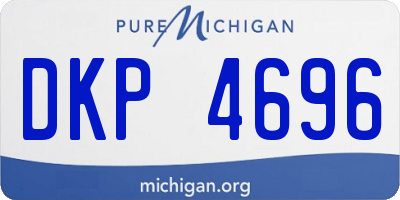 MI license plate DKP4696