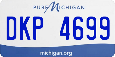 MI license plate DKP4699