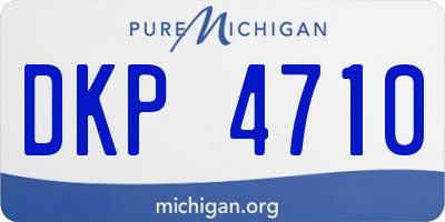 MI license plate DKP4710