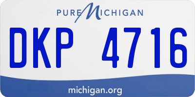 MI license plate DKP4716