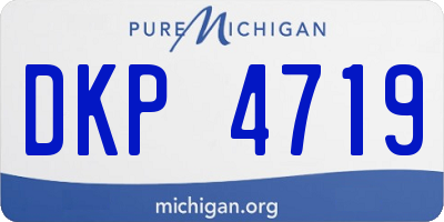 MI license plate DKP4719