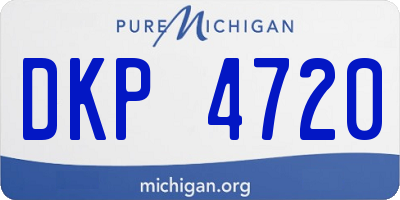 MI license plate DKP4720