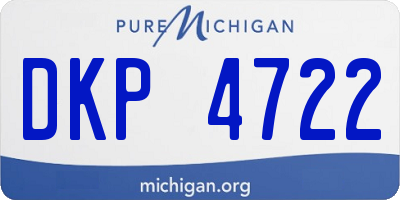 MI license plate DKP4722