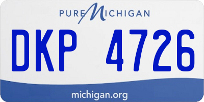 MI license plate DKP4726
