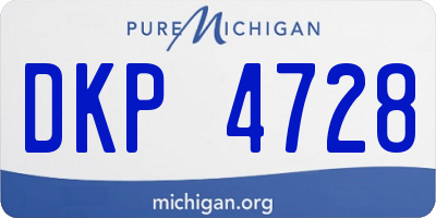 MI license plate DKP4728