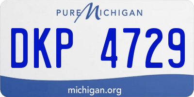 MI license plate DKP4729
