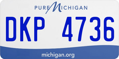MI license plate DKP4736