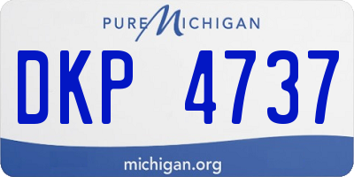MI license plate DKP4737