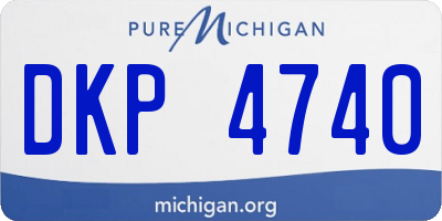 MI license plate DKP4740