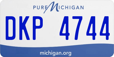 MI license plate DKP4744