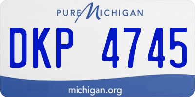 MI license plate DKP4745