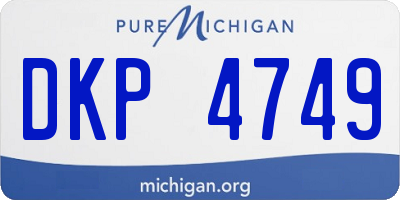 MI license plate DKP4749