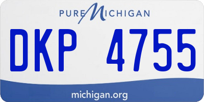 MI license plate DKP4755