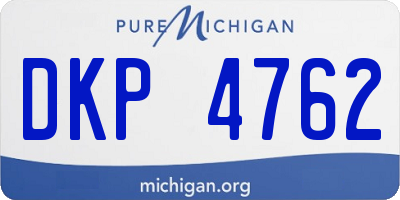 MI license plate DKP4762