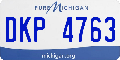 MI license plate DKP4763
