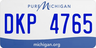 MI license plate DKP4765