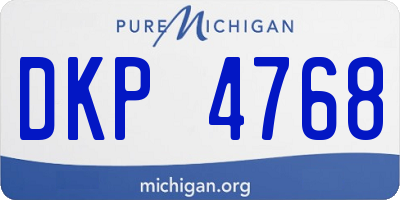 MI license plate DKP4768
