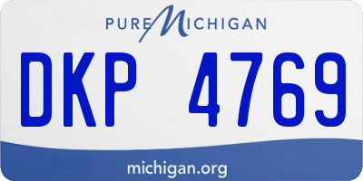 MI license plate DKP4769