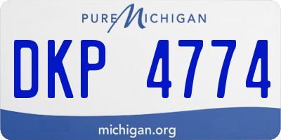MI license plate DKP4774