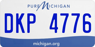 MI license plate DKP4776